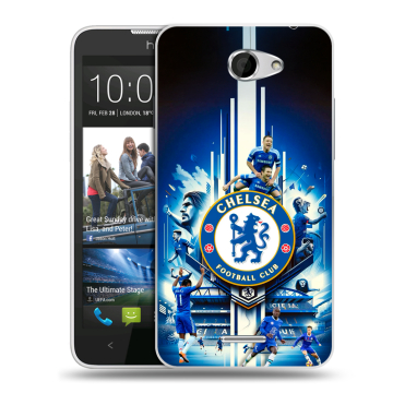 Пластиковый чехол на HTC Desire 516 с принтом Chelsea Челси Пластиковый чехол на HTC Desire 516 с принтом Chelsea Челси