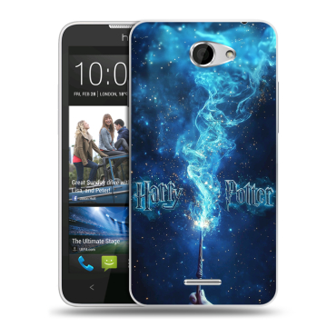 Пластиковый чехол на HTC Desire 516 с принтом Harry Potter Гарри Поттер