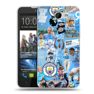 Пластиковый чехол на HTC Desire 516 с принтом Man City Манчестер Сити Пластиковый чехол на HTC Desire 516 с принтом Man City Манчестер Сити
