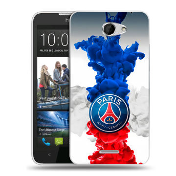 Пластиковый чехол на HTC Desire 516 с принтом PSG ПСЖ Пластиковый чехол на HTC Desire 516 с принтом PSG ПСЖ