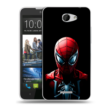 Пластиковый чехол на HTC Desire 516 с принтом Spiderman Человек паук