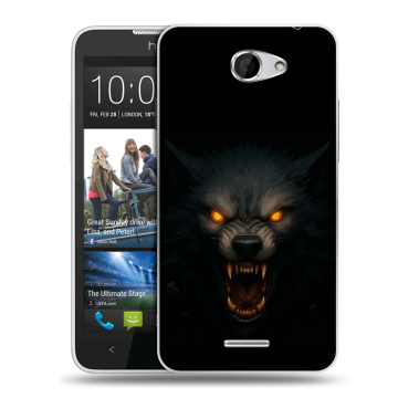 Пластиковый чехол на HTC Desire 516 с принтом Волк Пластиковый чехол на HTC Desire 516 с принтом Волк