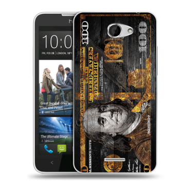Пластиковый чехол на HTC Desire 516 с принтом Доллар деньги