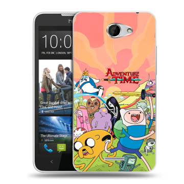 Пластиковый чехол на HTC Desire 516 с принтом Adventure time Время приключений Пластиковый чехол на HTC Desire 516 с принтом Adventure time Время приключений