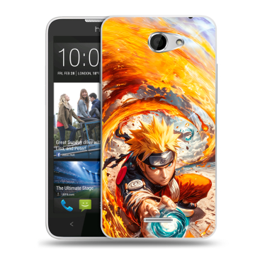 Пластиковый чехол на HTC Desire 516 с принтом Аниме Наруто Naruto