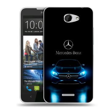 Пластиковый чехол на HTC Desire 516 с принтом Mercedes Мерседес