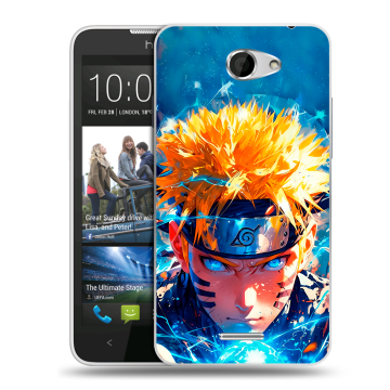 Пластиковый чехол на HTC Desire 516 с принтом Аниме Наруто Naruto
