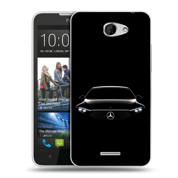 Пластиковый чехол на HTC Desire 516 с принтом Mercedes Мерседес