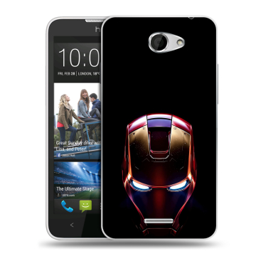 Пластиковый чехол на HTC Desire 516 с принтом IronMan Железный человек