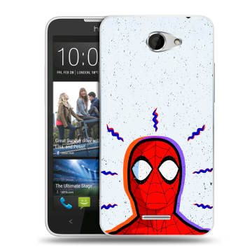 Пластиковый чехол на HTC Desire 516 с принтом Spiderman Человек паук Пластиковый чехол на HTC Desire 516 с принтом Spiderman Человек паук