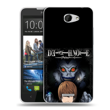 Пластиковый чехол на HTC Desire 516 с принтом Death note Тетрадь смерти Пластиковый чехол на HTC Desire 516 с принтом Death note Тетрадь смерти