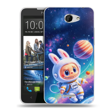 Пластиковый чехол на HTC Desire 516 с принтом Labubu Лабубу