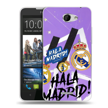 Пластиковый чехол на HTC Desire 516 с принтом Real Madrid Реал Мадрид