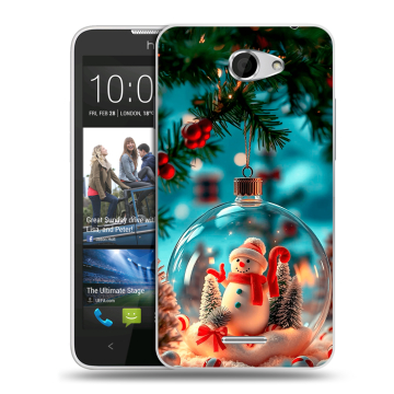 Пластиковый чехол на HTC Desire 516 с принтом Новый год Пластиковый чехол на HTC Desire 516 с принтом Новый год