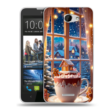 Пластиковый чехол на HTC Desire 516 с принтом Новый год Пластиковый чехол на HTC Desire 516 с принтом Новый год