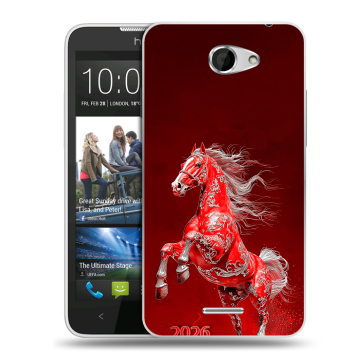 Пластиковый чехол на HTC Desire 516 с принтом Новый год Пластиковый чехол на HTC Desire 516 с принтом Новый год