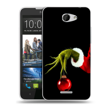 Пластиковый чехол на HTC Desire 516 с принтом Новый год Гринч Пластиковый чехол на HTC Desire 516 с принтом Новый год Гринч