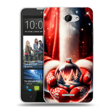 Пластиковый чехол на HTC Desire 516 с принтом Новый год Пластиковый чехол на HTC Desire 516 с принтом Новый год