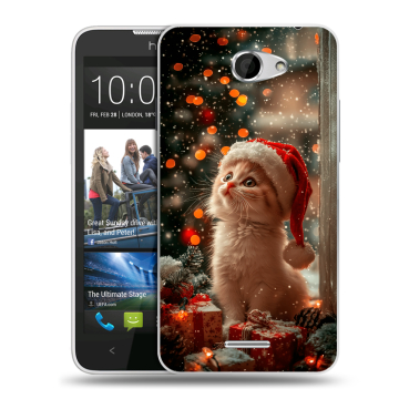 Пластиковый чехол на HTC Desire 516 с принтом Новый год Пластиковый чехол на HTC Desire 516 с принтом Новый год