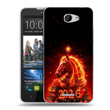 Пластиковый чехол на HTC Desire 516 с принтом Новый год Пластиковый чехол на HTC Desire 516 с принтом Новый год