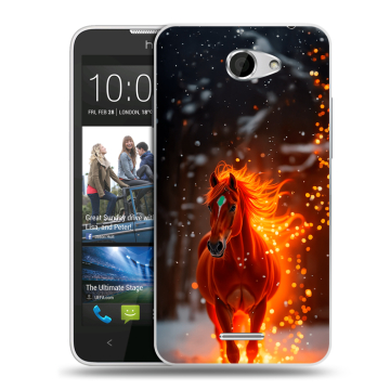 Пластиковый чехол на HTC Desire 516 с принтом Новый год Пластиковый чехол на HTC Desire 516 с принтом Новый год