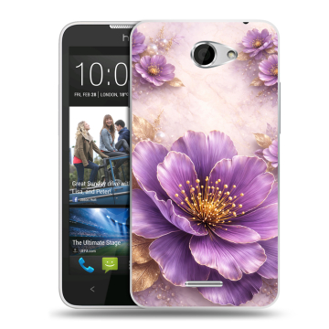 Пластиковый чехол на HTC Desire 516 с принтом женский
