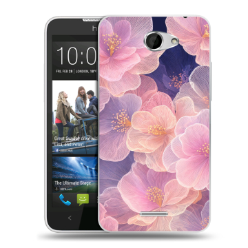 Пластиковый чехол на HTC Desire 516 с принтом женский Пластиковый чехол на HTC Desire 516 с принтом женский
