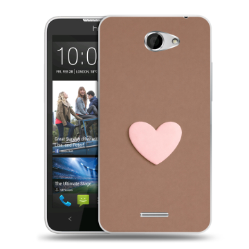 Пластиковый чехол на HTC Desire 516 с принтом женский
