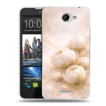 Пластиковый чехол на HTC Desire 516 с принтом женский