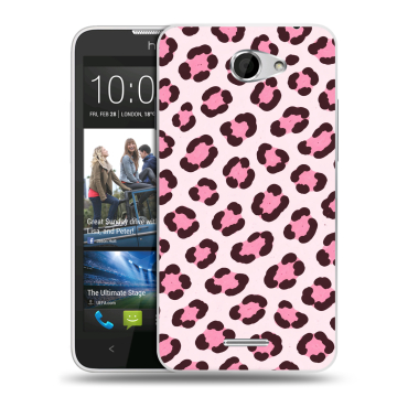Пластиковый чехол на HTC Desire 516 с принтом для девочек