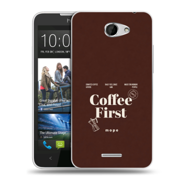 Пластиковый чехол на HTC Desire 516 с принтом женский