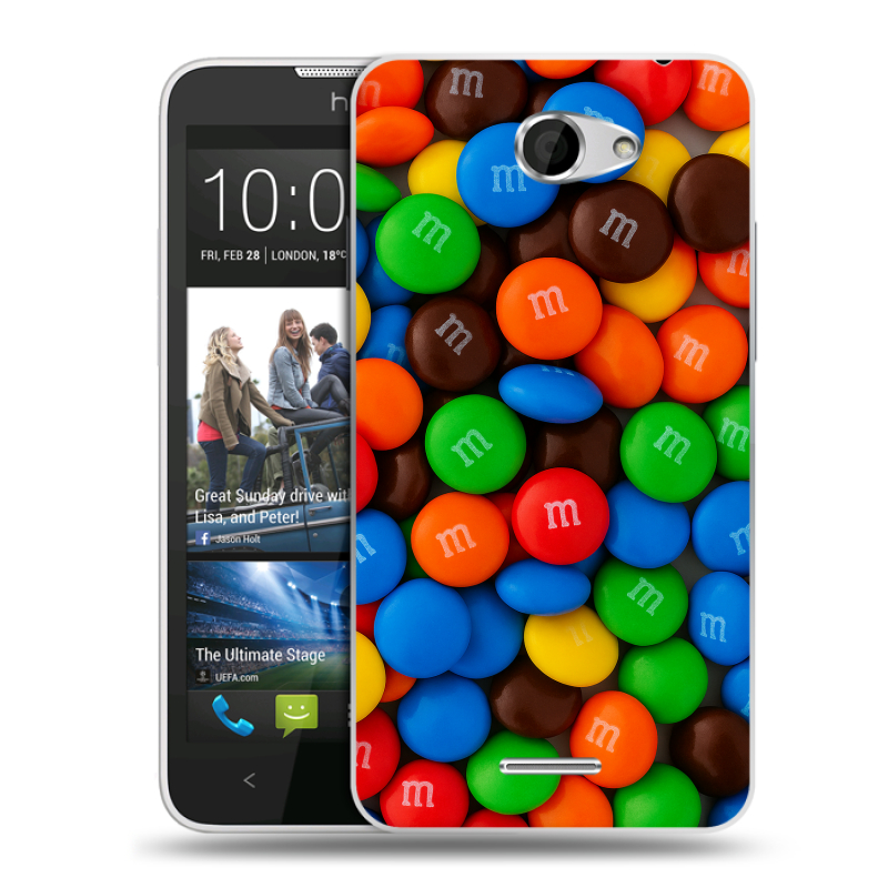 Пластиковый чехол на HTC Desire 516 с принтом Конфеты Пластиковый чехол на HTC Desire 516 с принтом Конфеты