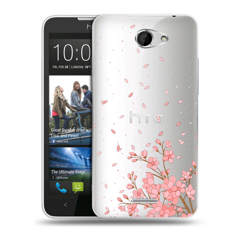 Пластиковый чехол на HTC Desire 516 с принтом Ветка сакуры Пластиковый чехол на HTC Desire 516 с принтом Ветка сакуры