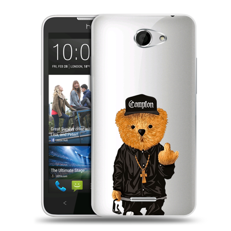 Пластиковый чехол на HTC Desire 516 с принтом Мишка Пластиковый чехол на HTC Desire 516 с принтом Мишка