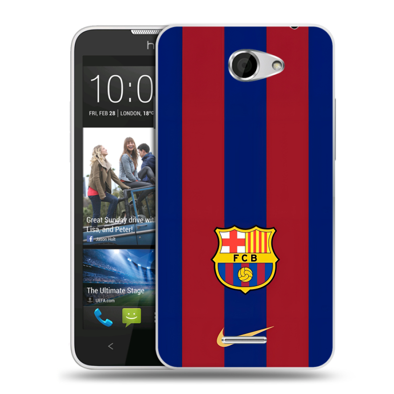 Пластиковый чехол на HTC Desire 516 с принтом Барселона Barcelona Пластиковый чехол на HTC Desire 516 с принтом Барселона Barcelona