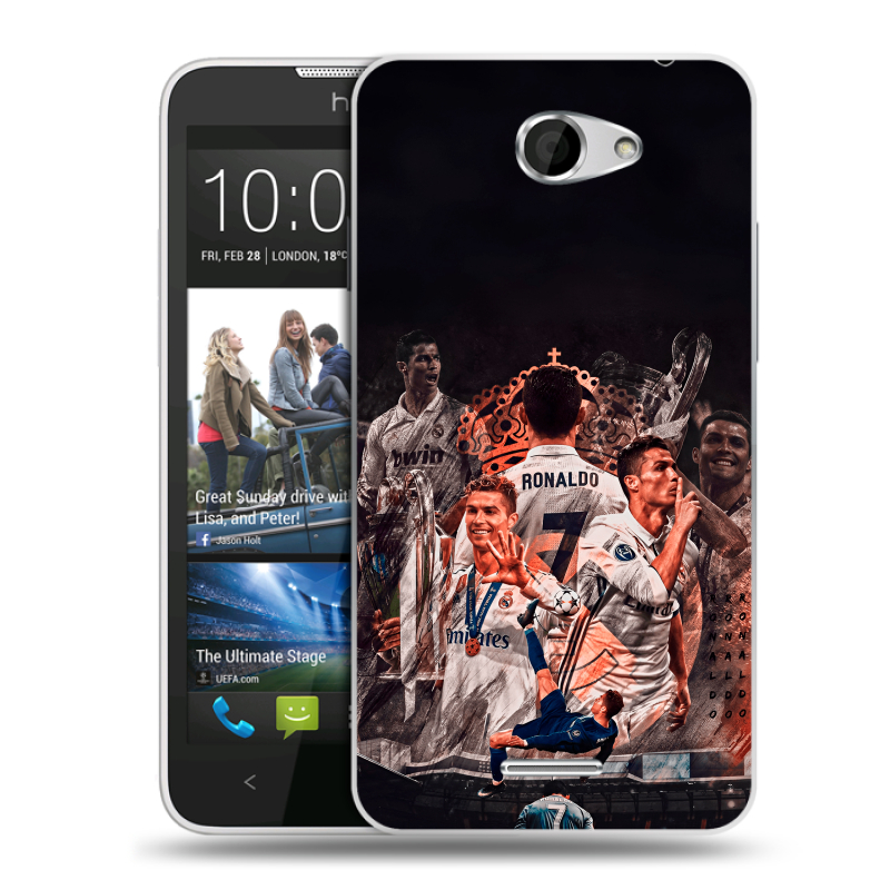 Пластиковый чехол на HTC Desire 516 с принтом Реал Роналдо Real Ronaldo Пластиковый чехол на HTC Desire 516 с принтом Реал Роналдо Real Ronaldo