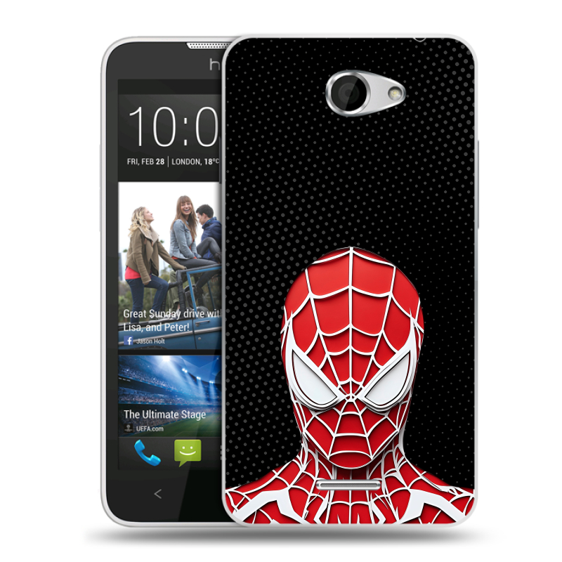 Пластиковый чехол на HTC Desire 516 с принтом человек паук spiderman Пластиковый чехол на HTC Desire 516 с принтом человек паук spiderman