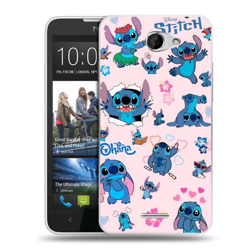 Пластиковый чехол на HTC Desire 516 с принтом Лило и Стич Пластиковый чехол на HTC Desire 516 с принтом Лило и Стич
