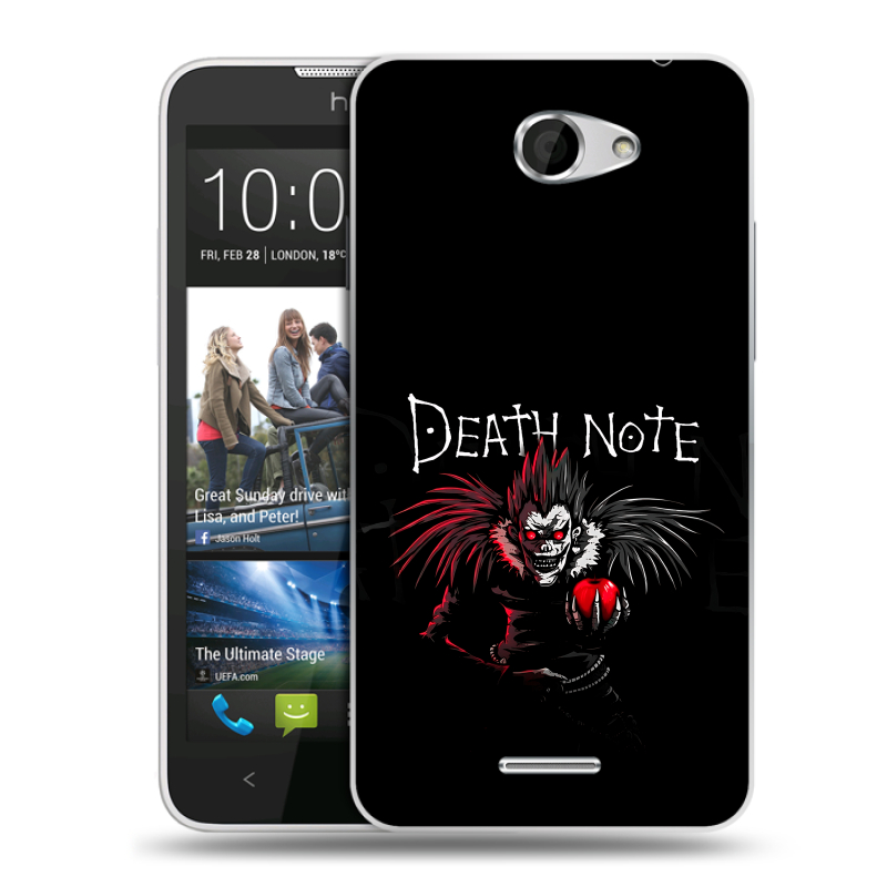 Пластиковый чехол на HTC Desire 516 с принтом Death note Тетрадь смерти Пластиковый чехол на HTC Desire 516 с принтом Death note Тетрадь смерти