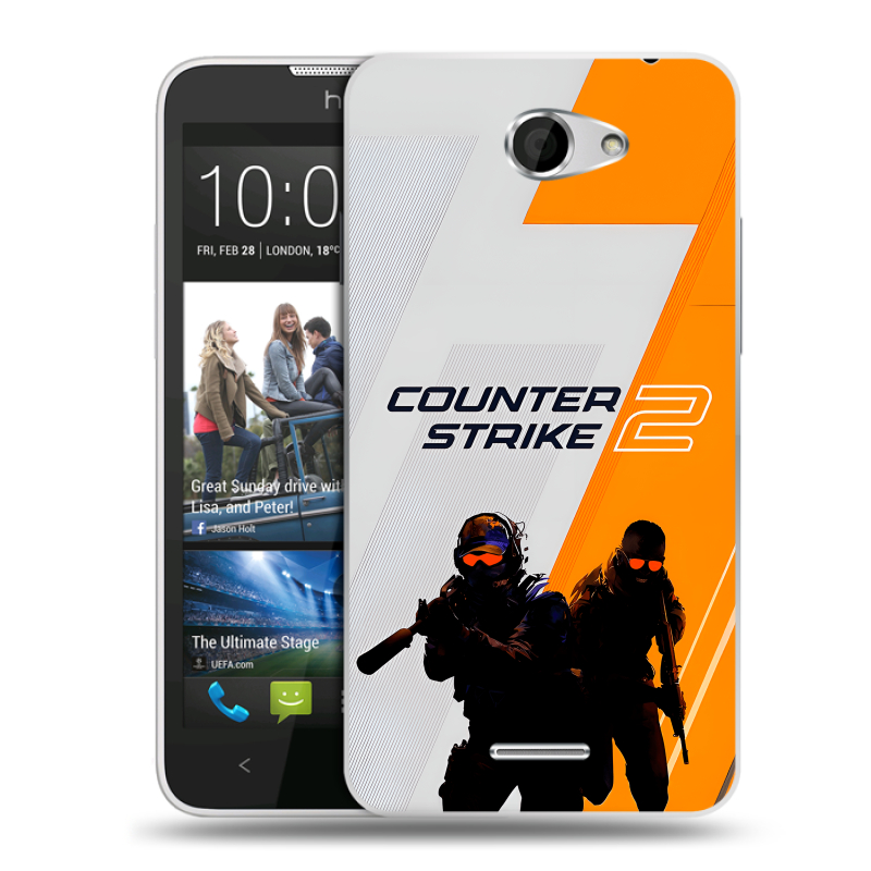 Пластиковый чехол на HTC Desire 516 с принтом Counter Strike Пластиковый чехол на HTC Desire 516 с принтом Counter Strike