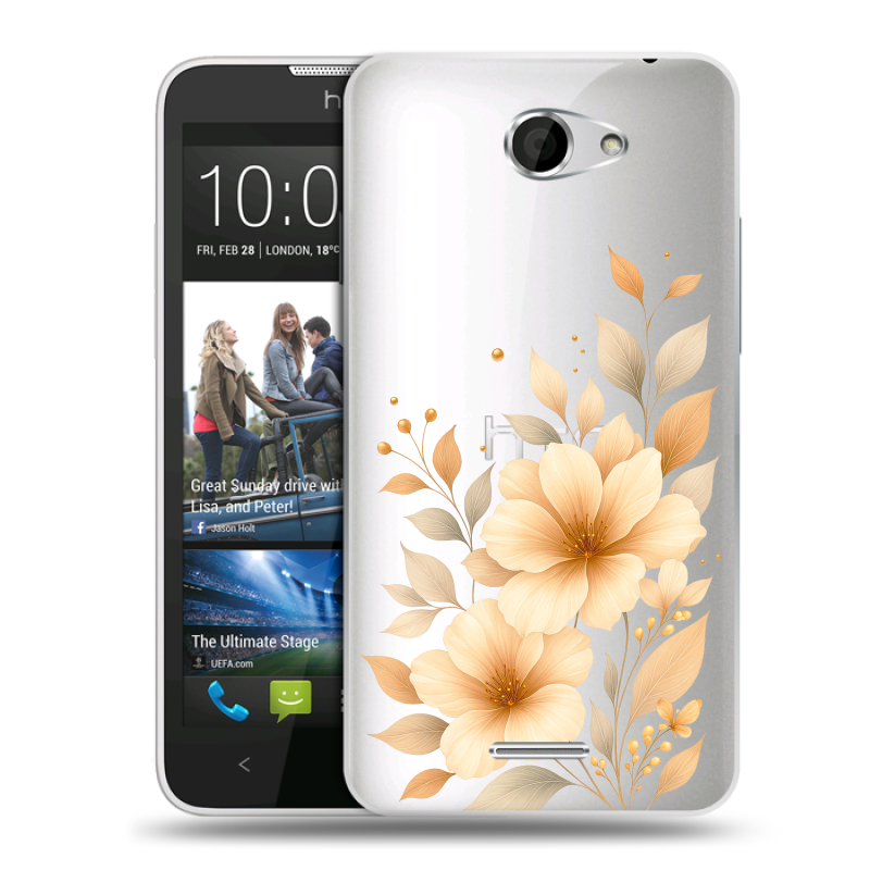 Пластиковый чехол на HTC Desire 516 с принтом для девушки Пластиковый чехол на HTC Desire 516 с принтом для девушки