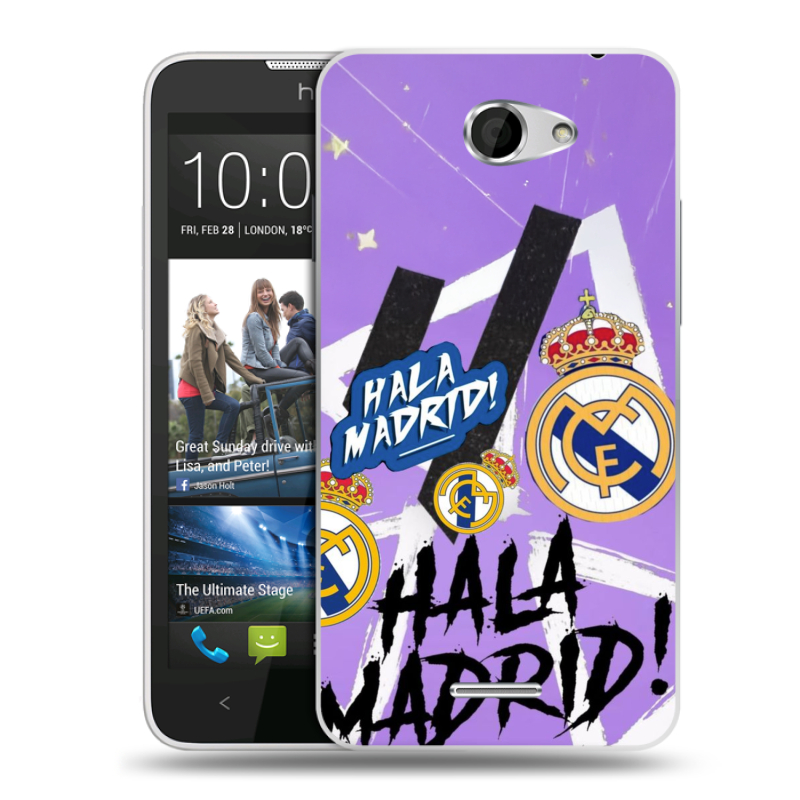 Пластиковый чехол на HTC Desire 516 с принтом Real Madrid Реал Мадрид Пластиковый чехол на HTC Desire 516 с принтом Real Madrid Реал Мадрид