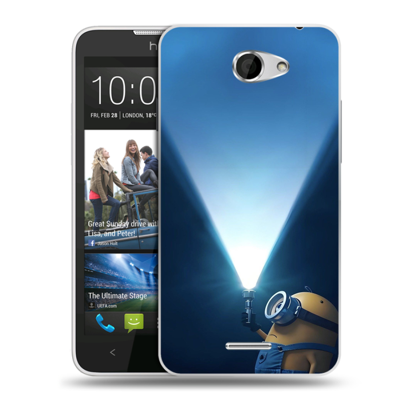 Пластиковый чехол на HTC Desire 516 с принтом Миньоны Пластиковый чехол на HTC Desire 516 с принтом Миньоны