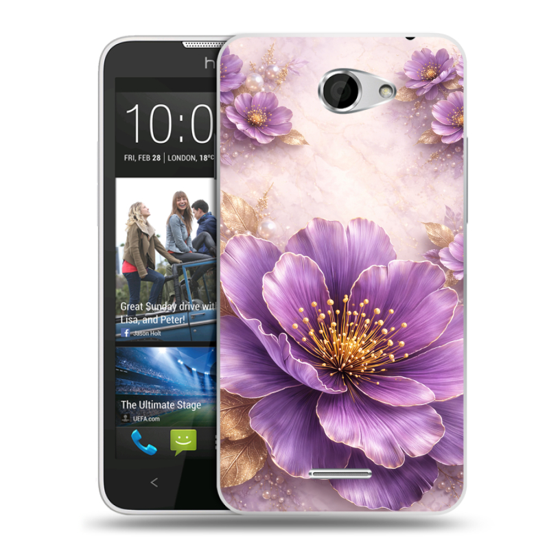 Пластиковый чехол на HTC Desire 516 с принтом женский Пластиковый чехол на HTC Desire 516 с принтом женский
