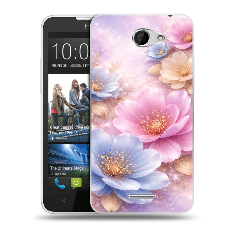 Пластиковый чехол на HTC Desire 516 с принтом женский Пластиковый чехол на HTC Desire 516 с принтом женский
