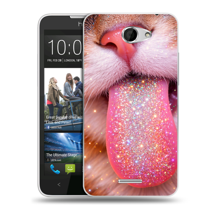 Пластиковый чехол на HTC Desire 516 с принтом для девочек Пластиковый чехол на HTC Desire 516 с принтом для девочек