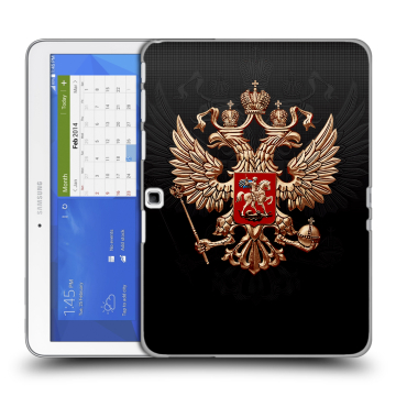 Силиконовый чехол на планшета Samsung Galaxy Tab 4 10.1 с принтом Герб России Силиконовый чехол на планшета Samsung Galaxy Tab 4 10.1 с принтом Герб России