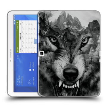 Силиконовый чехол на планшета Samsung Galaxy Tab 4 10.1 с принтом Волк Силиконовый чехол на планшета Samsung Galaxy Tab 4 10.1 с принтом Волк