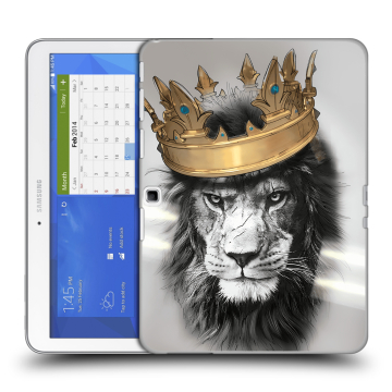 Силиконовый чехол на планшета Samsung Galaxy Tab 4 10.1 с принтом Лев с короной Силиконовый чехол на планшета Samsung Galaxy Tab 4 10.1 с принтом Лев с короной