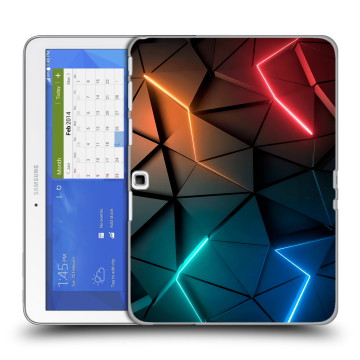 Силиконовый чехол на планшета Samsung Galaxy Tab 4 10.1 с принтом Абстракция неон Силиконовый чехол на планшета Samsung Galaxy Tab 4 10.1 с принтом Абстракция неон